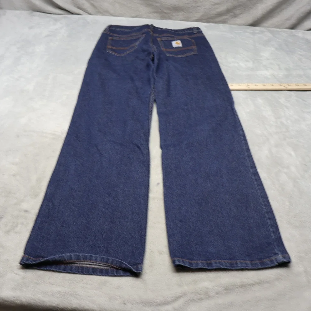 Carhartt Jeans Boys 16 Dark Wash Denim 5-Pocket Classic Straight Casual 28x34